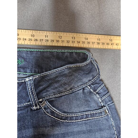 Wrangler Jeans Womens 5x32 Blue Boot Cut Western Cowgirl Rancher Rodeo Bedazzled - Picture 8 of 13